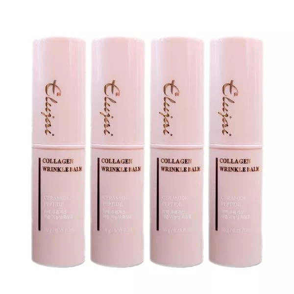 4 Pieces ELUJAI Collagen Wrinkle Balms 10g Dry Skincare Moisture Anti Wrinkles Hyaluronic Acid Elasticity