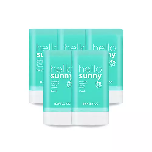 5 Pieces BANILA CO hello sunny essence sun stick Fresh SPF50+ PA++++ Korean Cosmetics After Sunscreens UV Block for Face Body