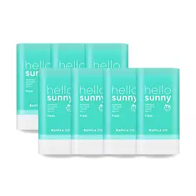 7 Pieces BANILA CO hello sunny essence sun stick Fresh SPF50+ PA++++ Korean Cosmetics After Sunscreens UV Block for Face Body