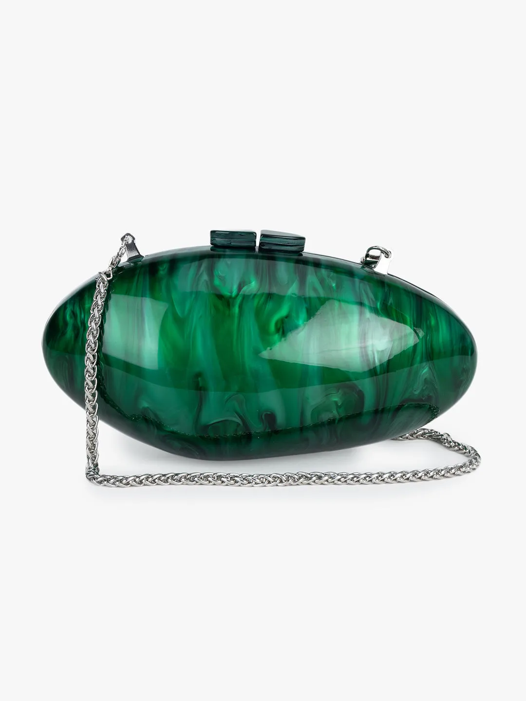 Abstract Glamour Shell Clutch