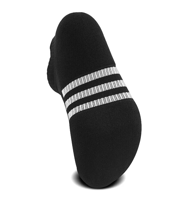 ADIDAS UNISEX PERFORMANCE CUSHIONED LOW 3 PACK BLACK SOCKS