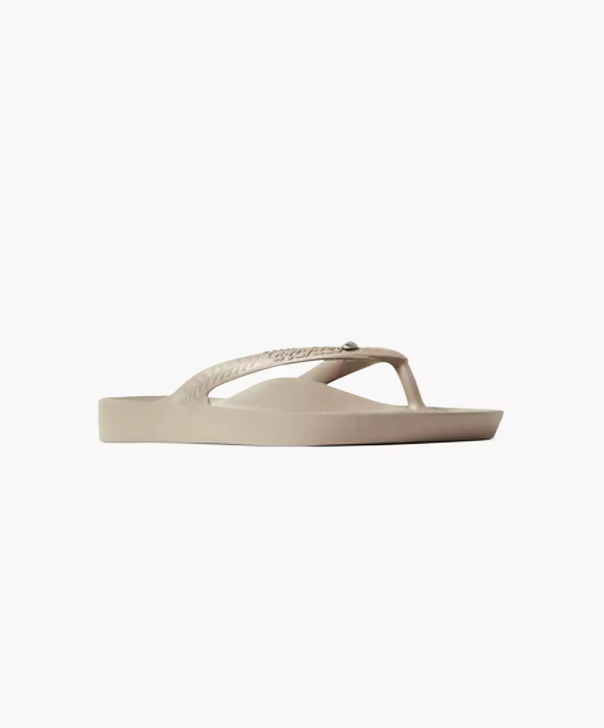 Archies Arch Support Crystal Taupe Thongs