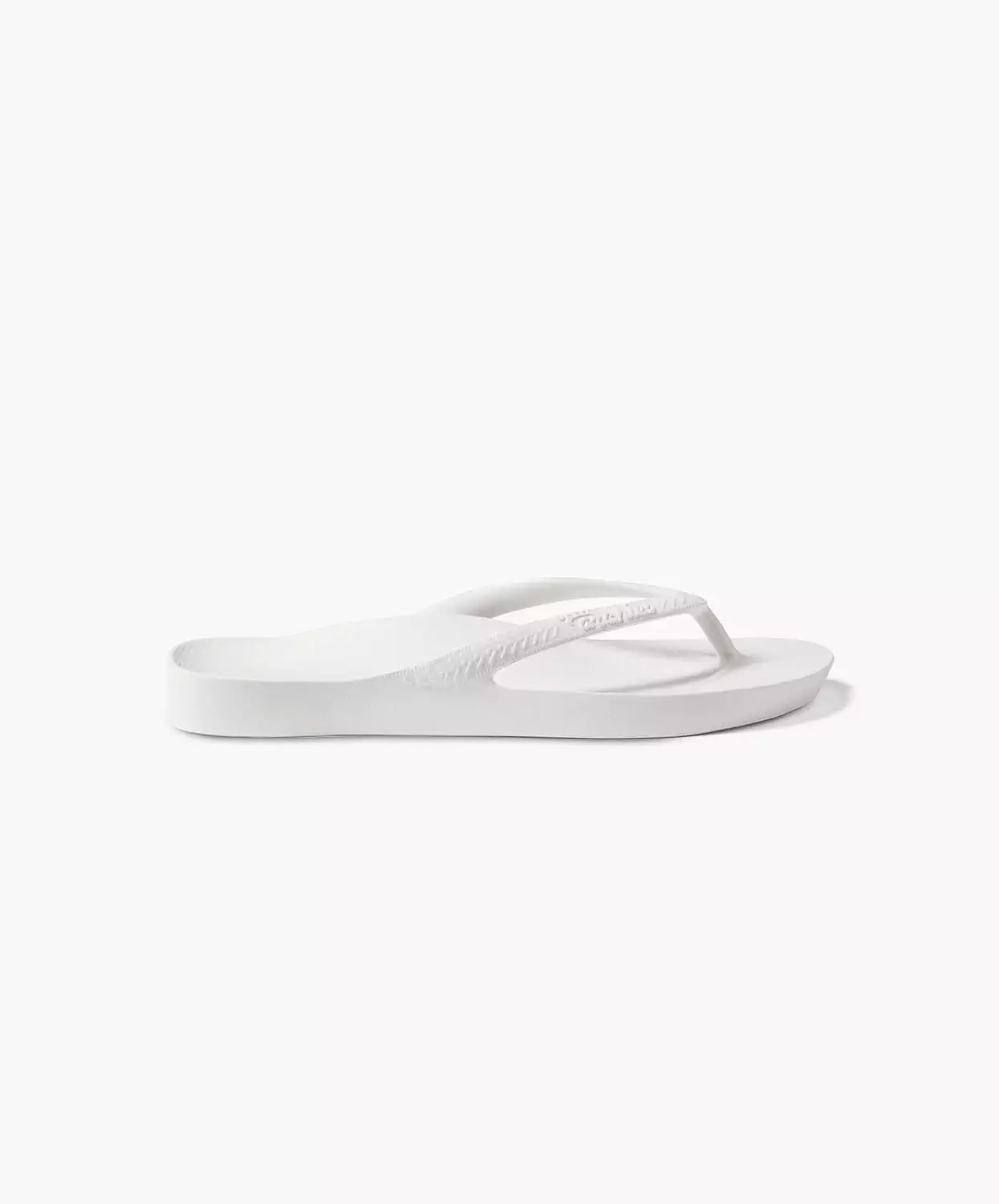 Archies Arch Support White Thongs