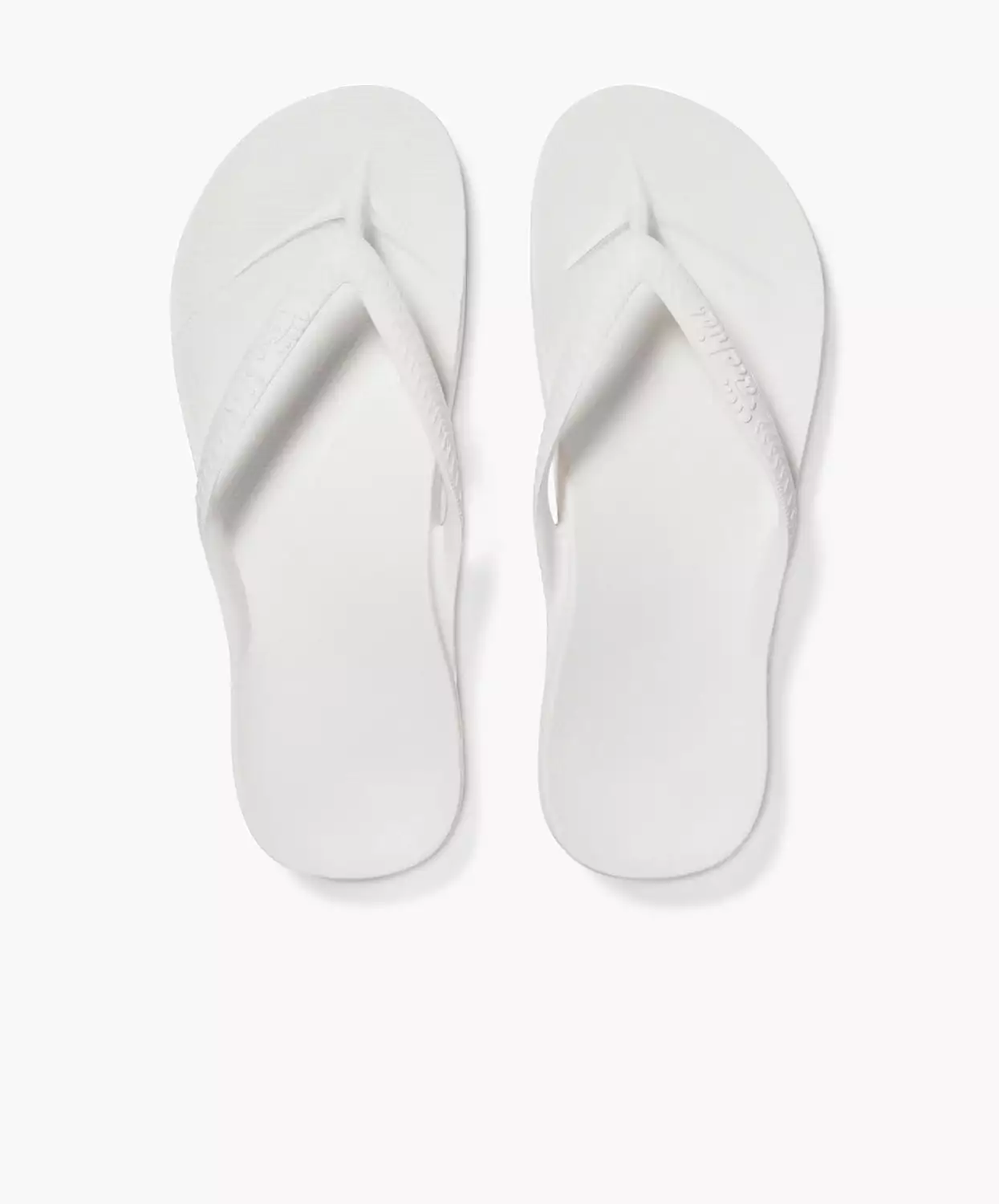 Archies Arch Support White Thongs