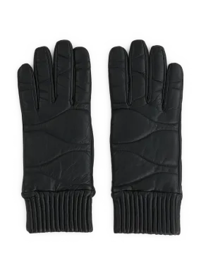 ARISTIDE  Leather gloves - Black