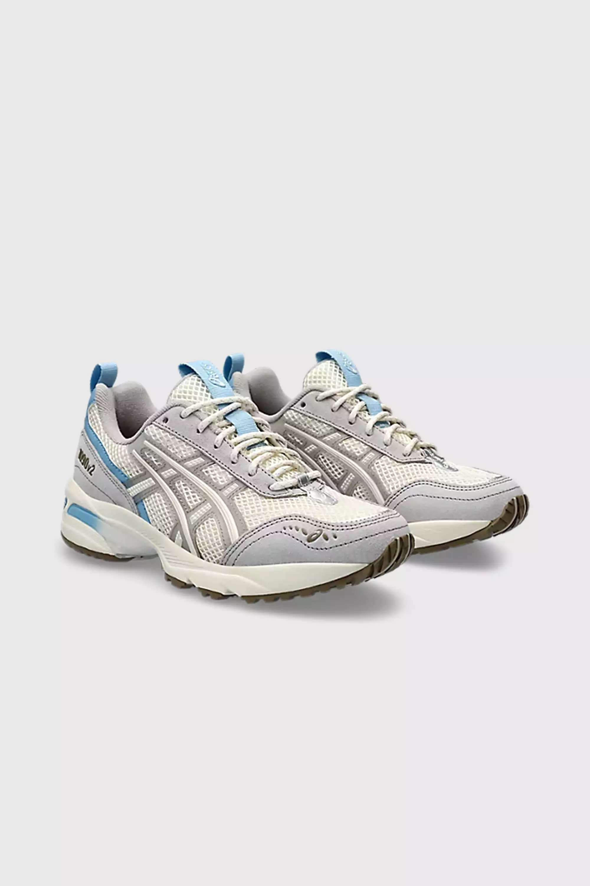 ASICS Women's GEL-1090v2 Sneaker in Cream/Cement Grey