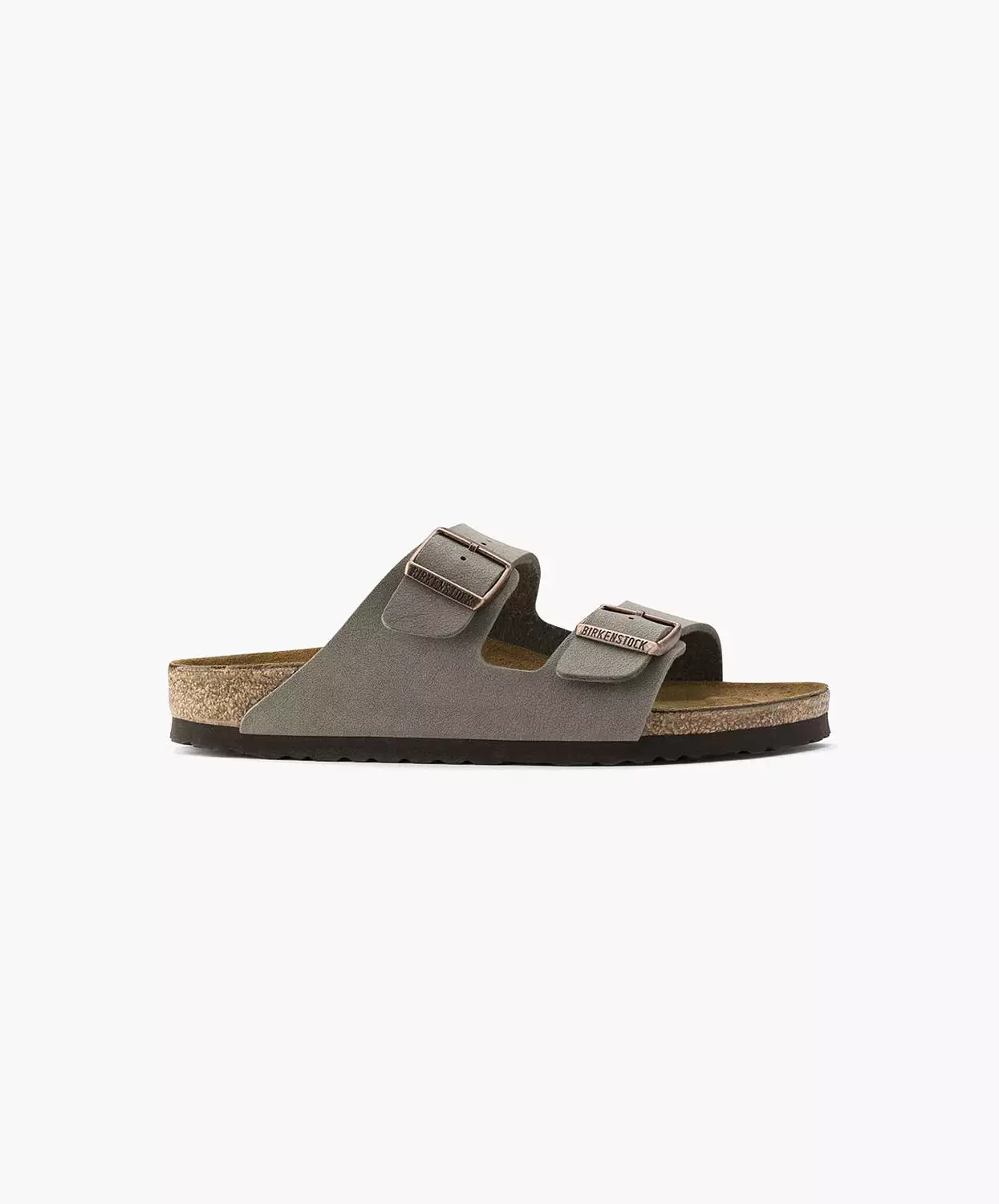 Birkenstock Arizona BirkiBuc Stone Sandals