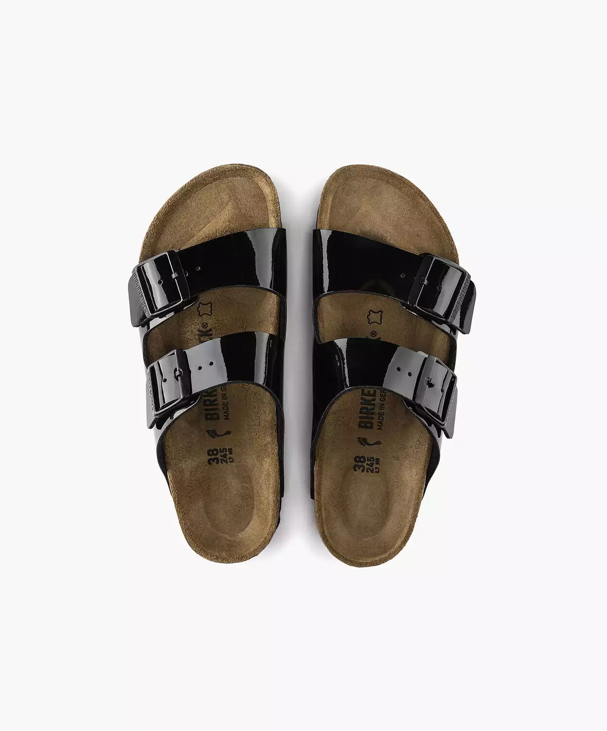 Birkenstock Arizona Birko-Flor Black Patent Sandals