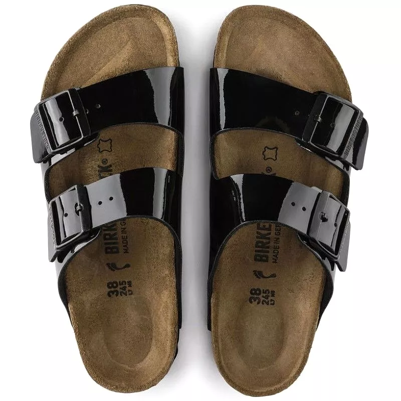 Birkenstock Arizona Birko-Flor Black Patent Sandals