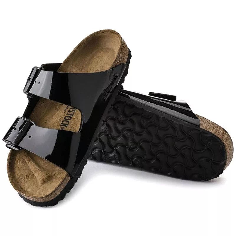 Birkenstock Arizona Birko-Flor Black Patent Sandals