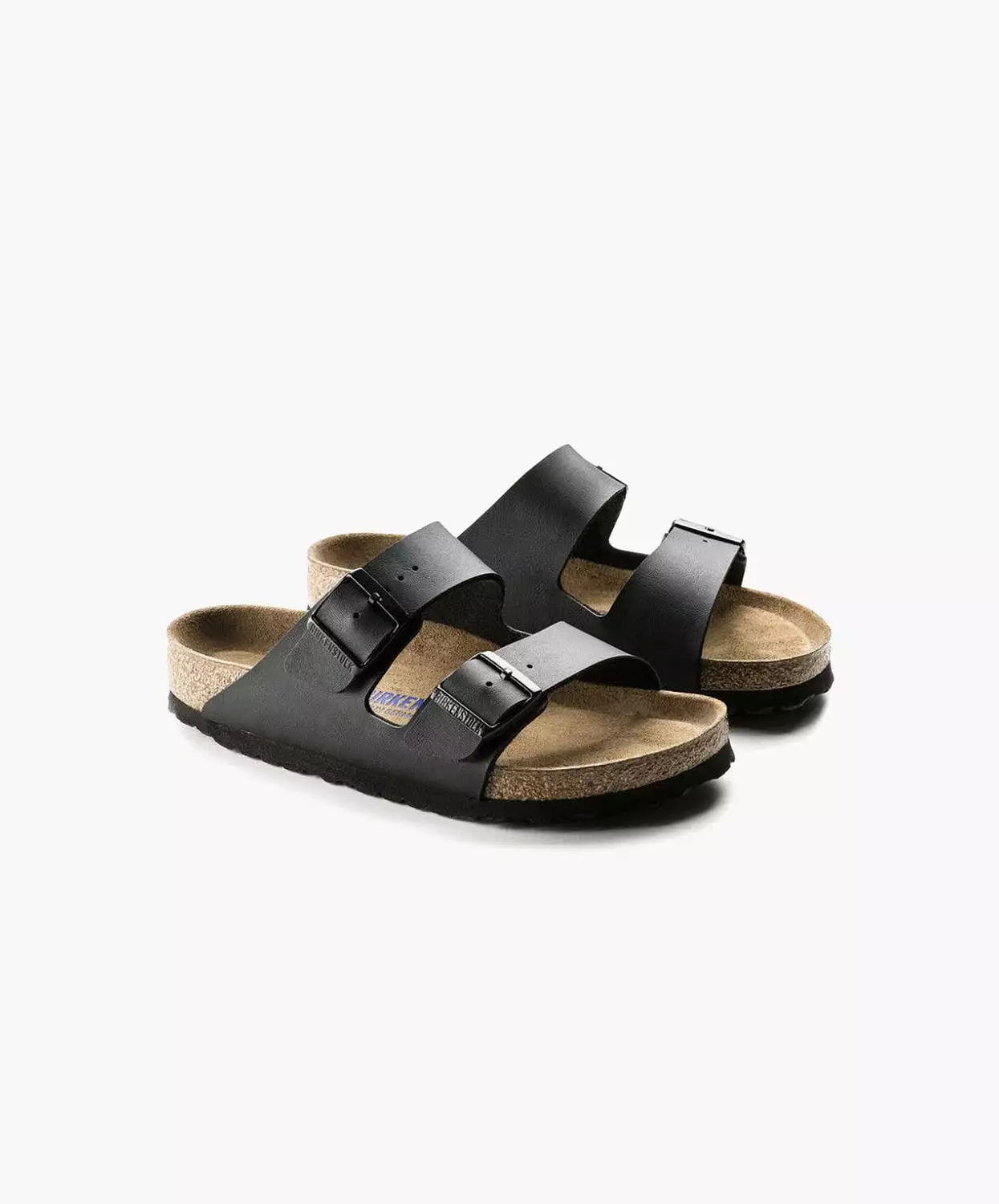 Birkenstock Arizona Birko-Flor Black Soft Footbed Sandals