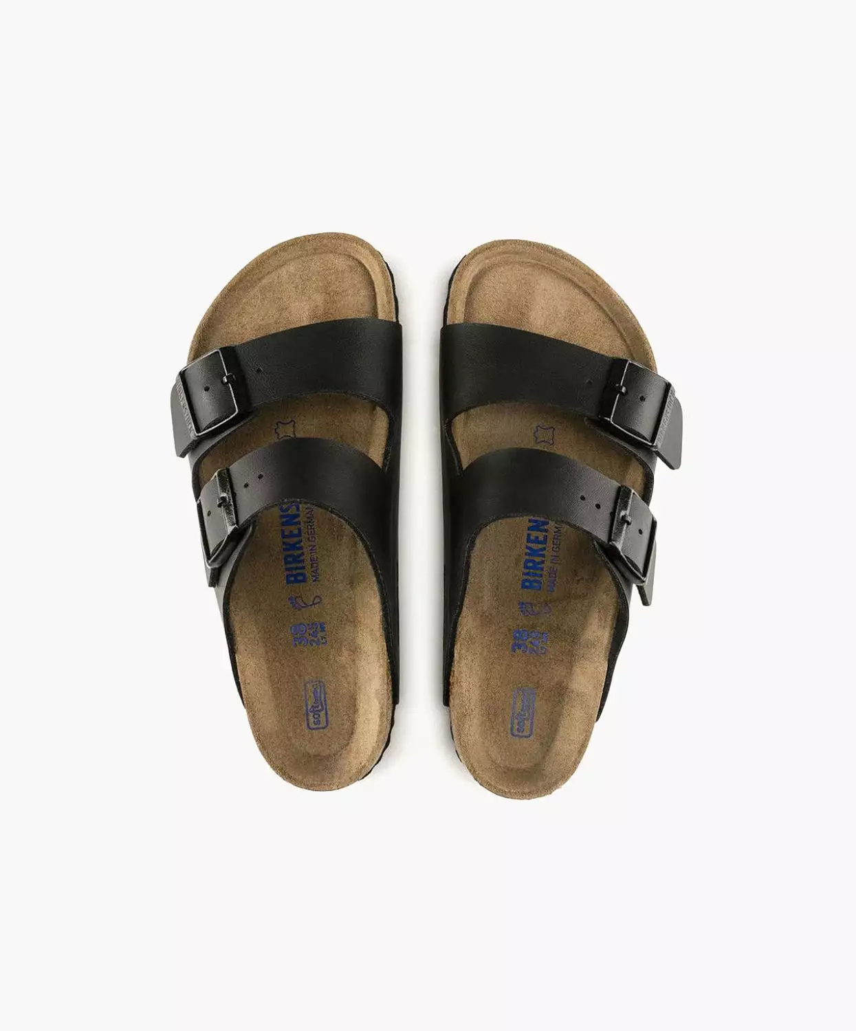 Birkenstock Arizona Birko-Flor Black Soft Footbed Sandals