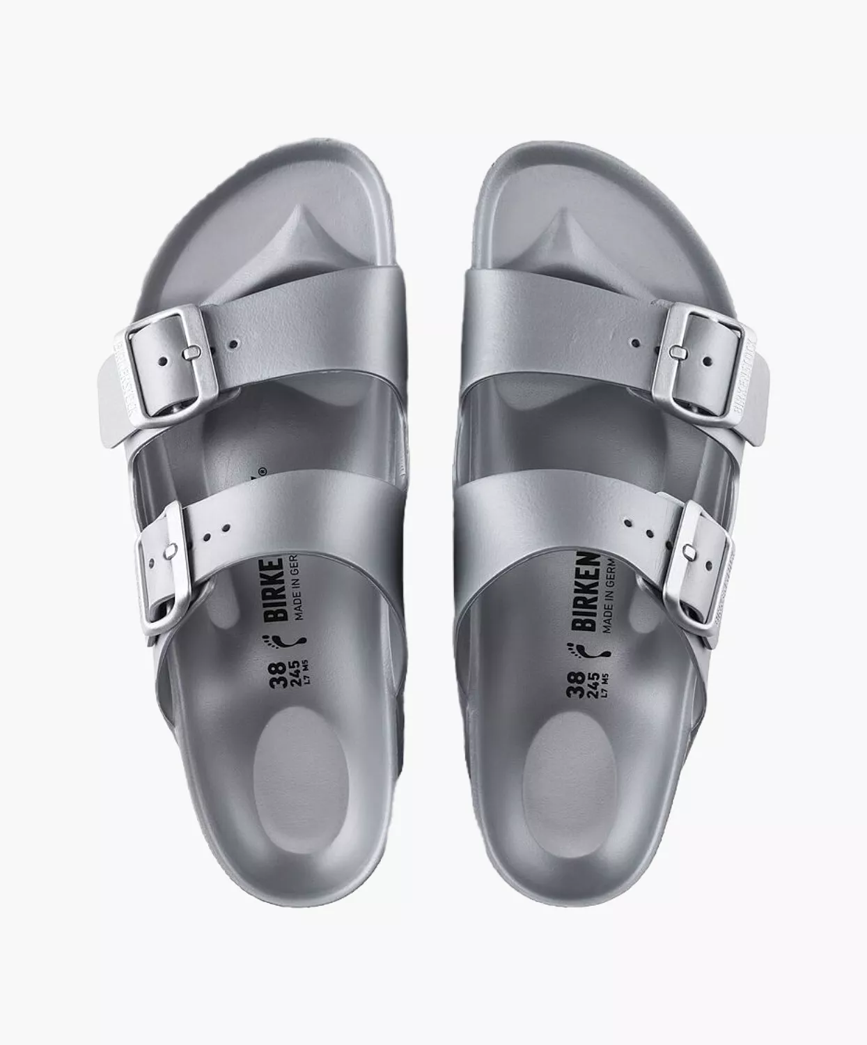 Birkenstock Arizona EVA Metallic Silver Sandals