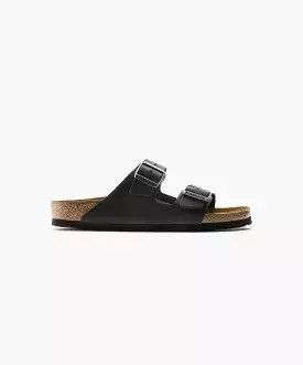 Birkenstock Arizona Oiled Leather Black Sandals