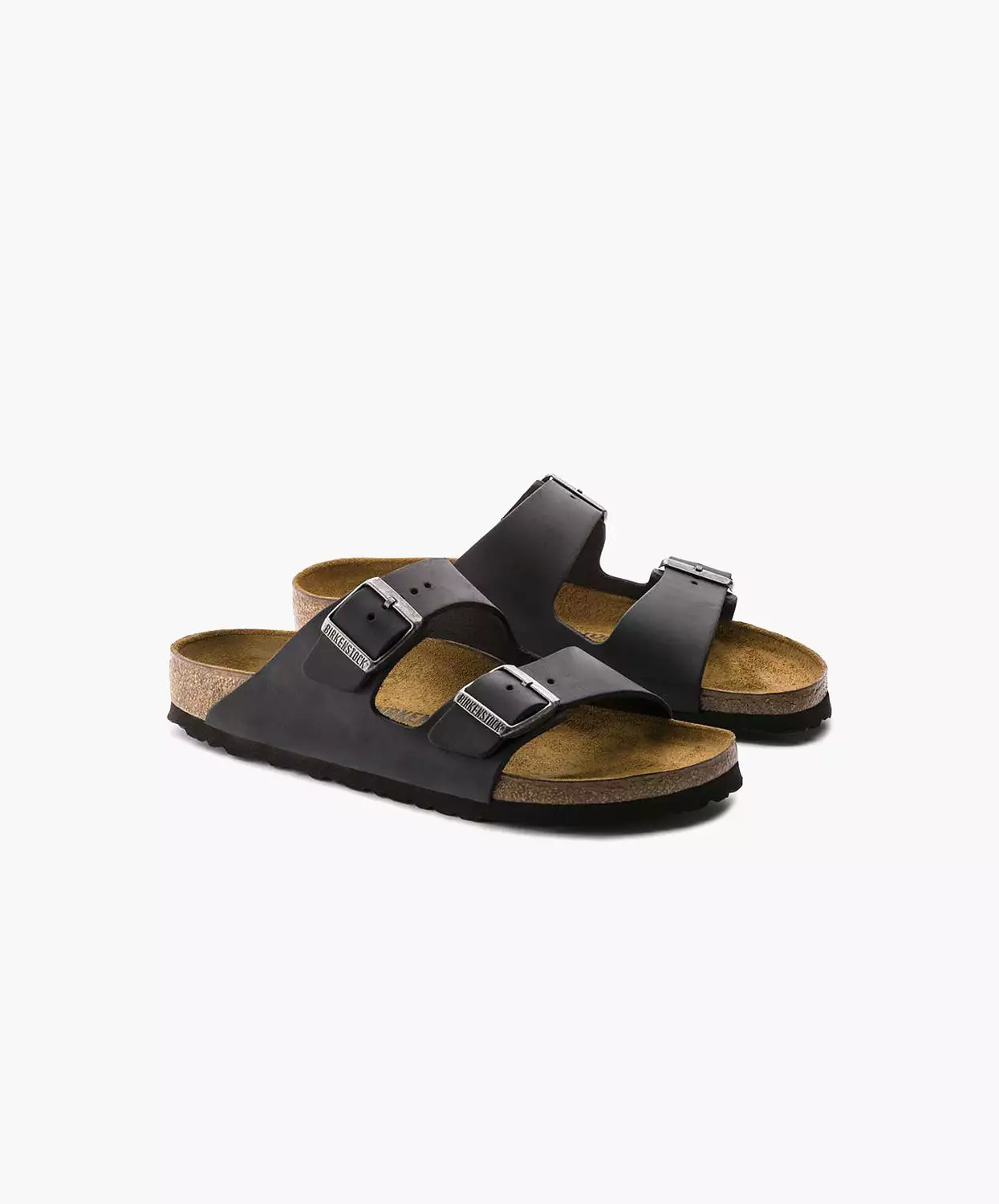 Birkenstock Arizona Oiled Leather Black Sandals