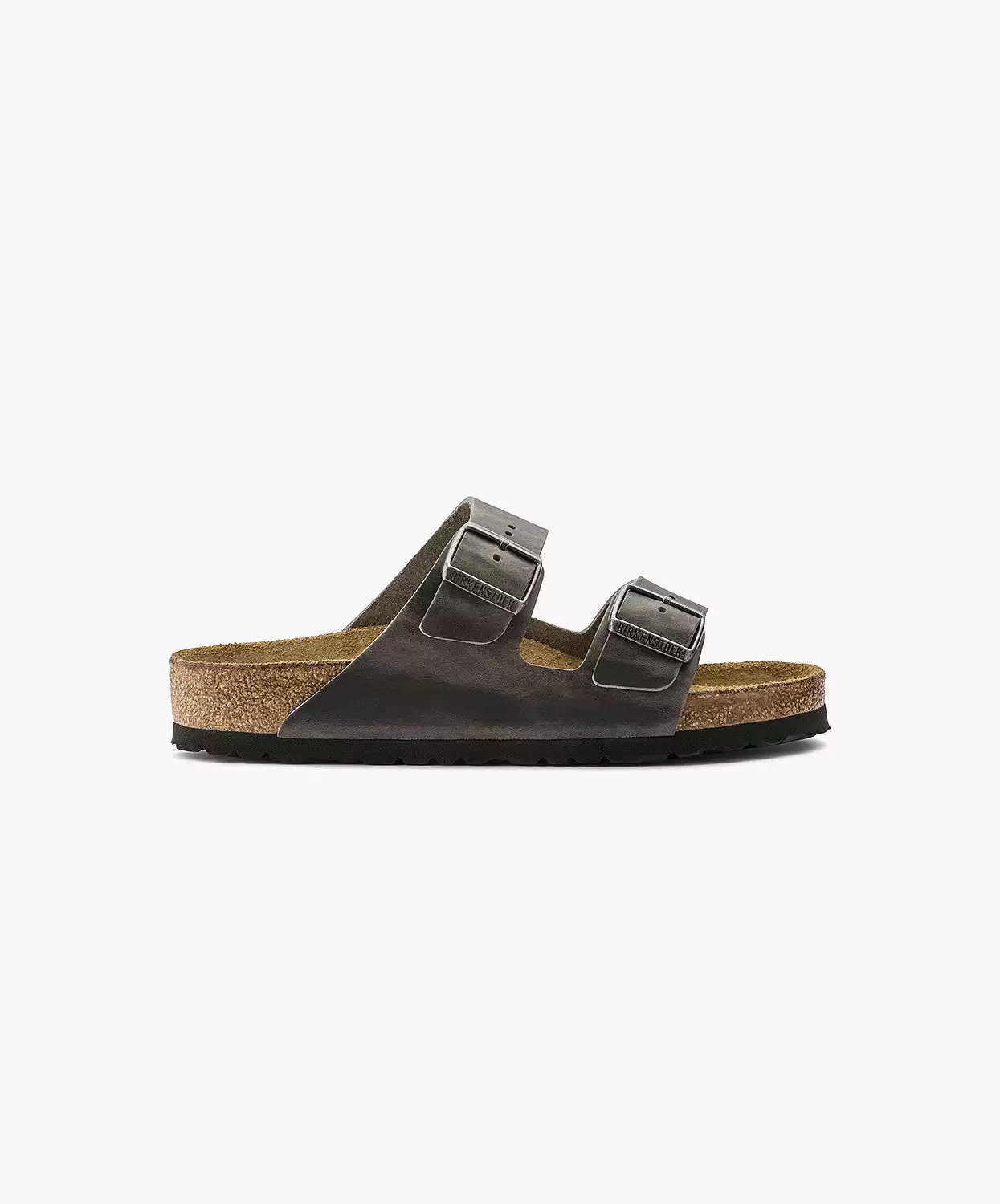 Birkenstock Arizona Oiled Leather Iron Soft Footbed Sandals