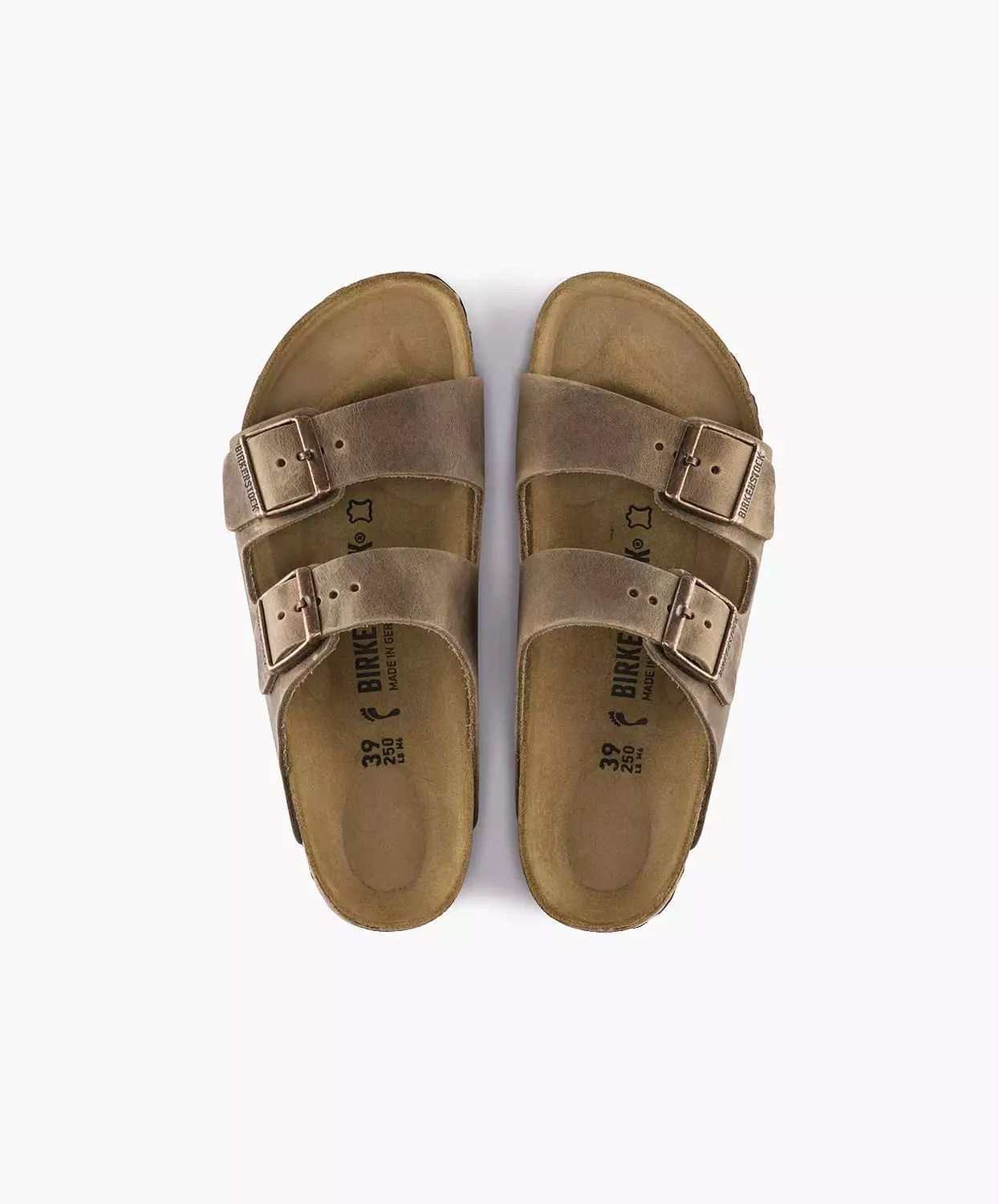 Birkenstock Arizona Oiled Leather Tobacco Brown Sandals