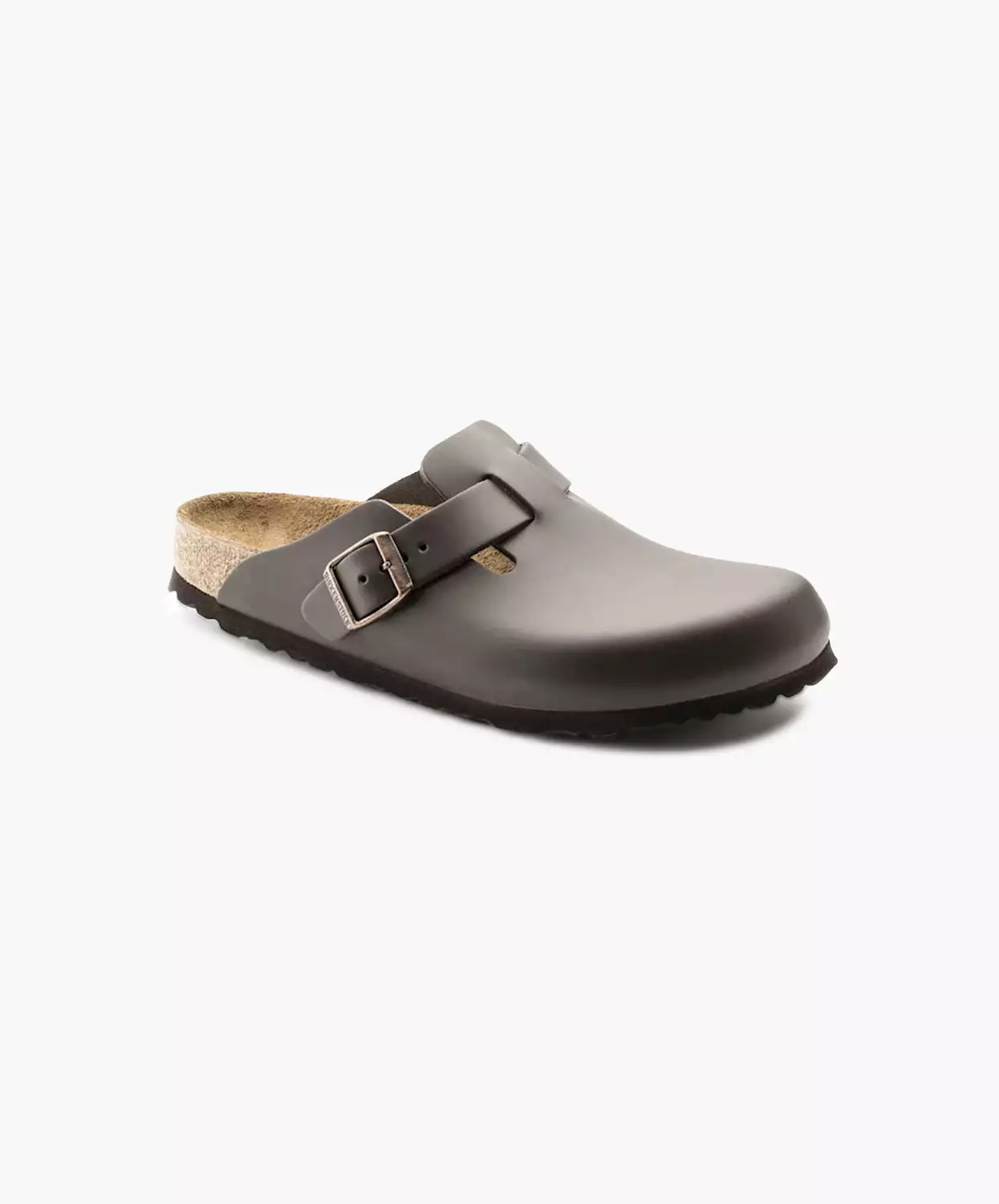 Birkenstock Boston Leather Dark Brown Clogs