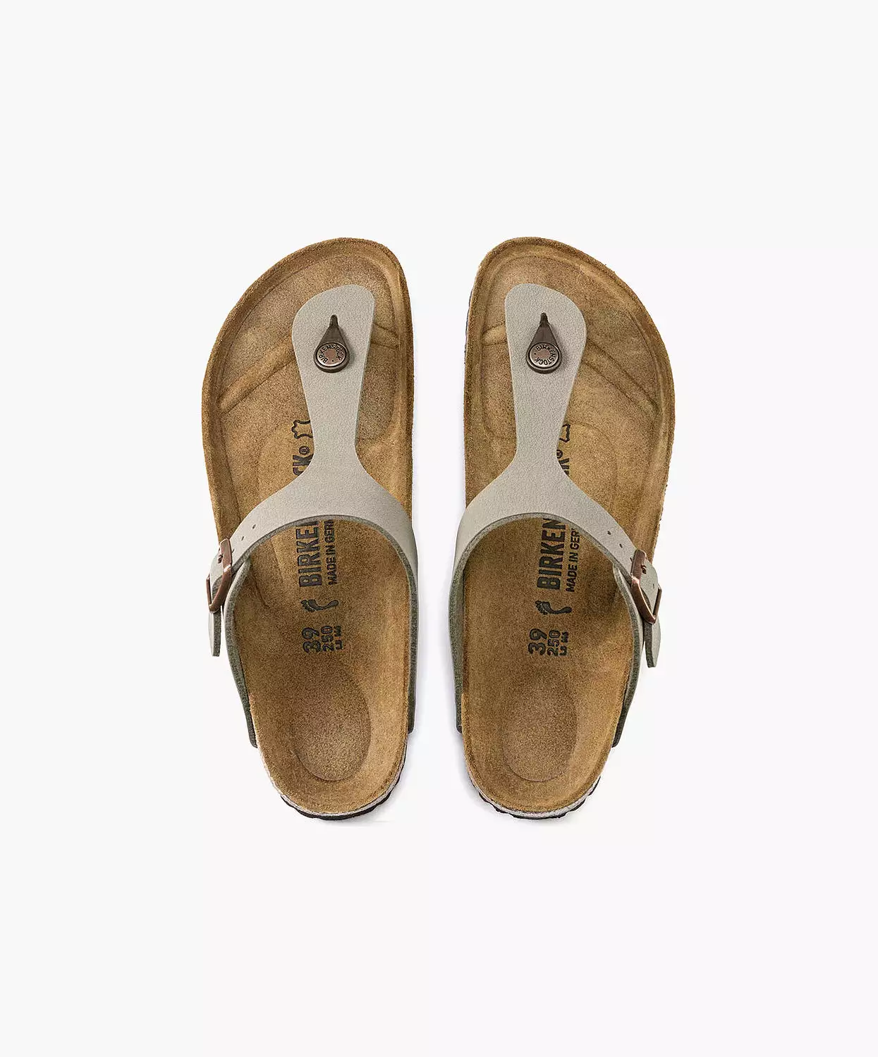 Birkenstock Gizeh BirkiBuc Stone Sandals