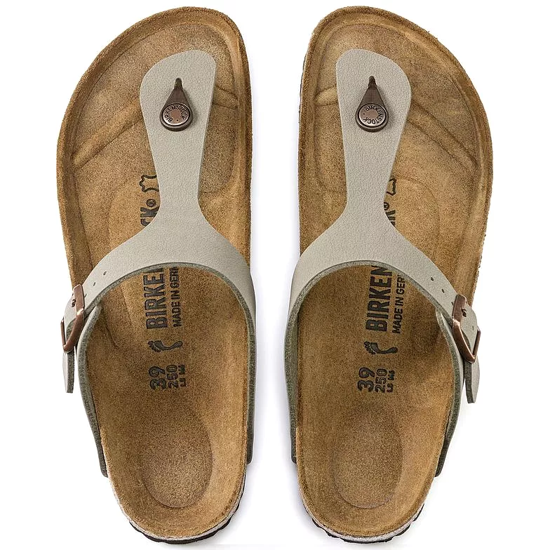 Birkenstock Gizeh BirkiBuc Stone Sandals