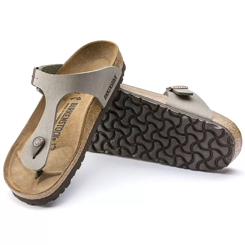 Birkenstock Gizeh BirkiBuc Stone Sandals