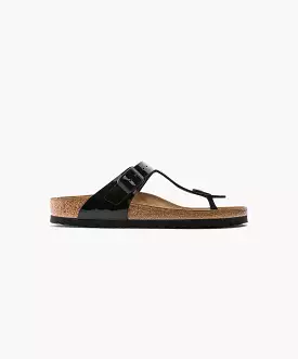 Birkenstock Gizeh Birko-Flor Black Patent Sandals