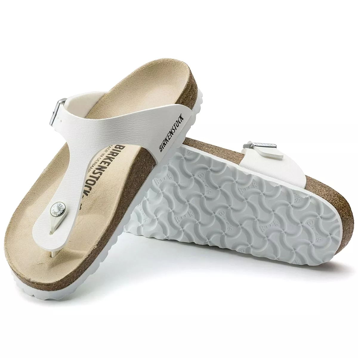 Birkenstock Gizeh Birko-Flor White Sandals