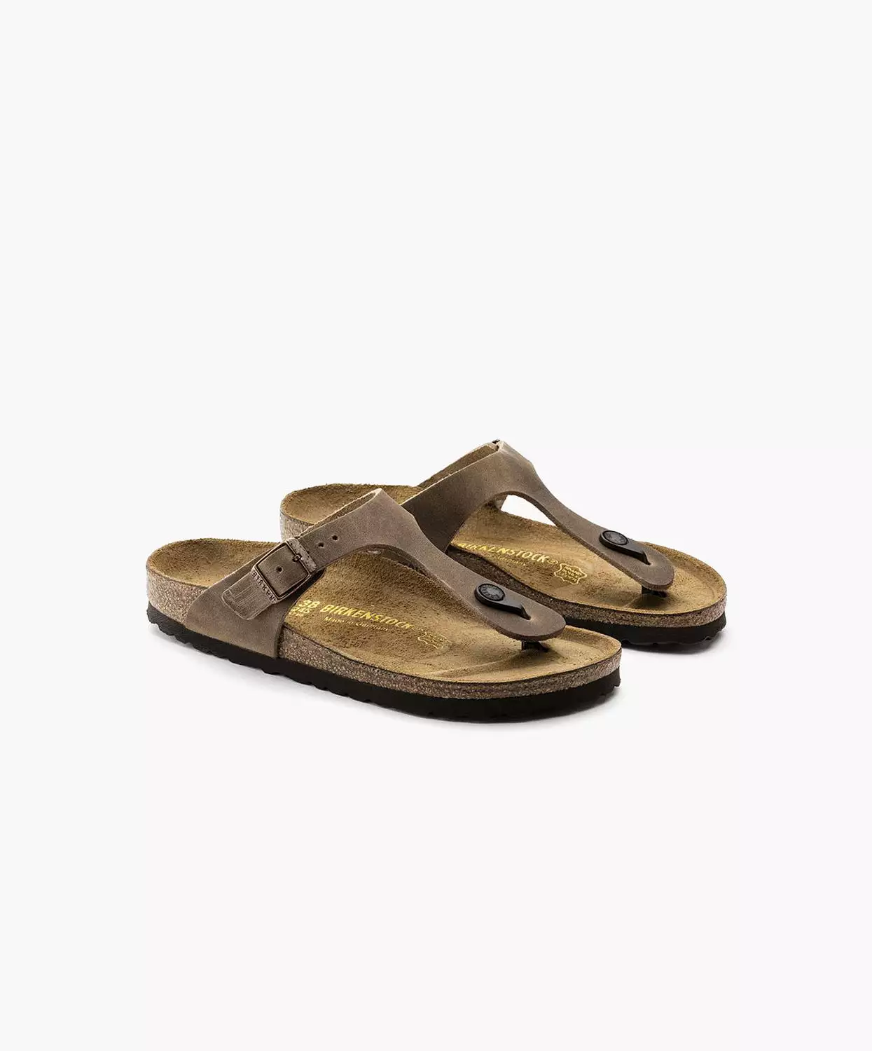 Birkenstock Gizeh Oiled Leather Tobacco Sandals