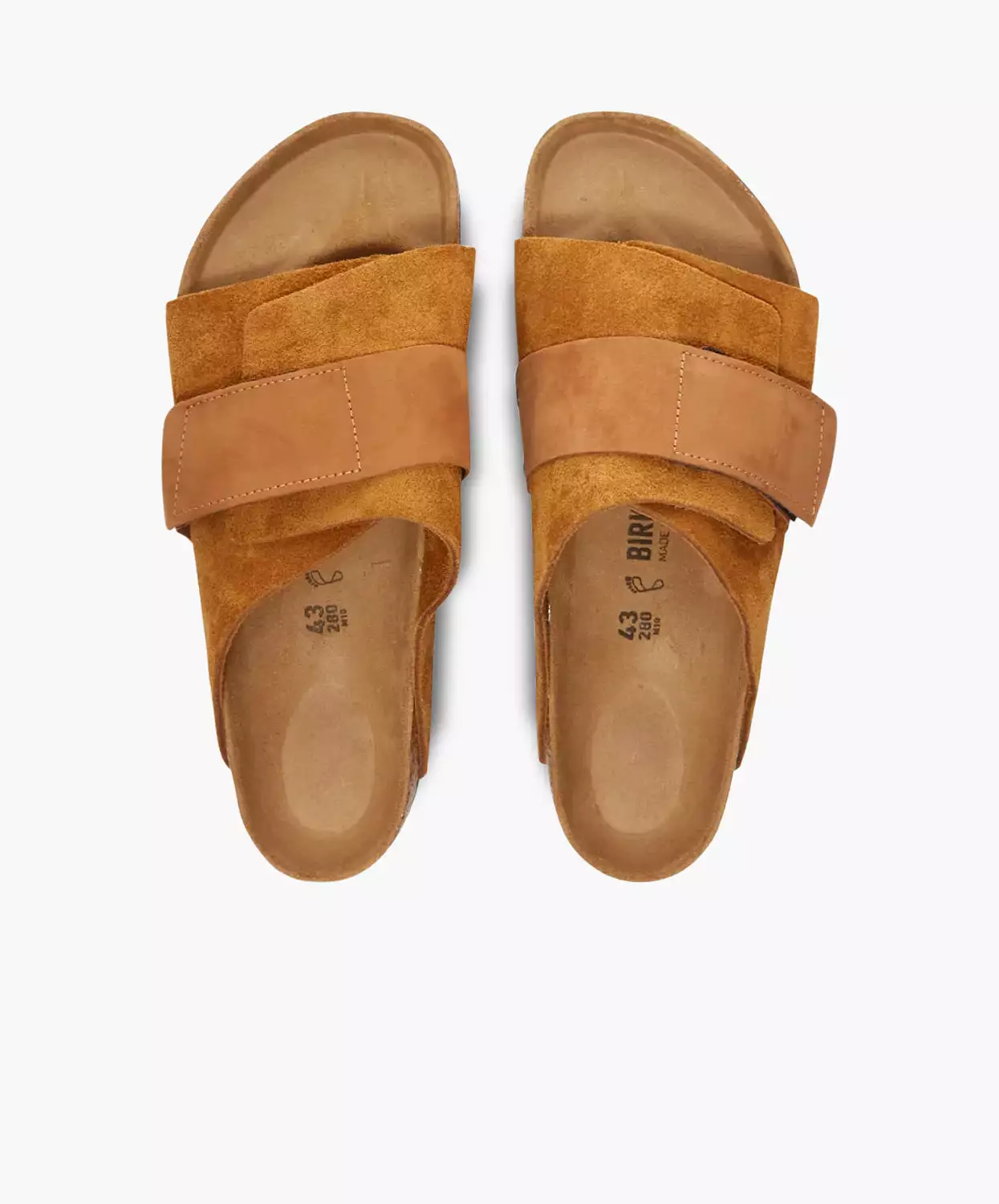 Birkenstock Kyoto Suede/Nubuck Leather Mink Sandals