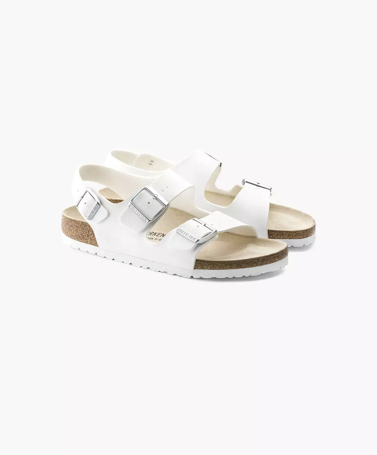 Birkenstock Milano Birko-Flor White Sandals