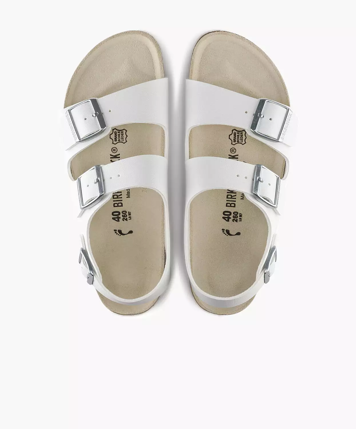 Birkenstock Milano Birko-Flor White Sandals