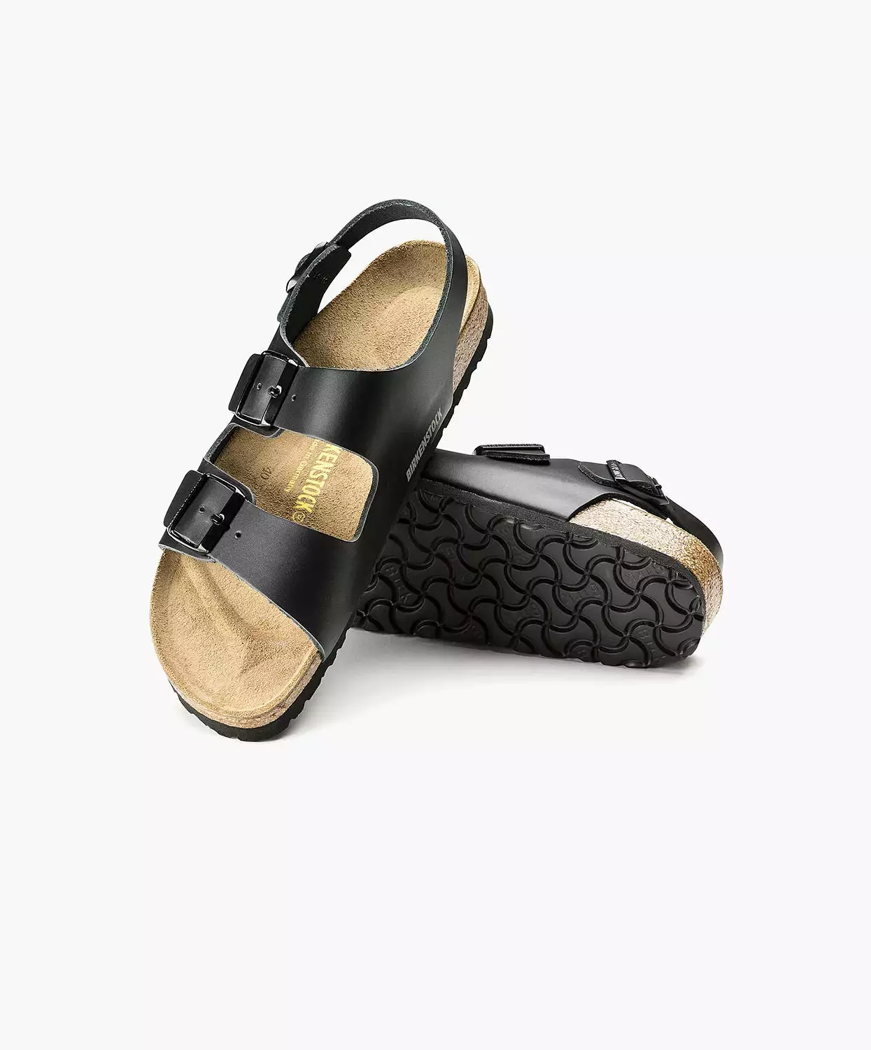 Birkenstock Milano Leather Black Sandals