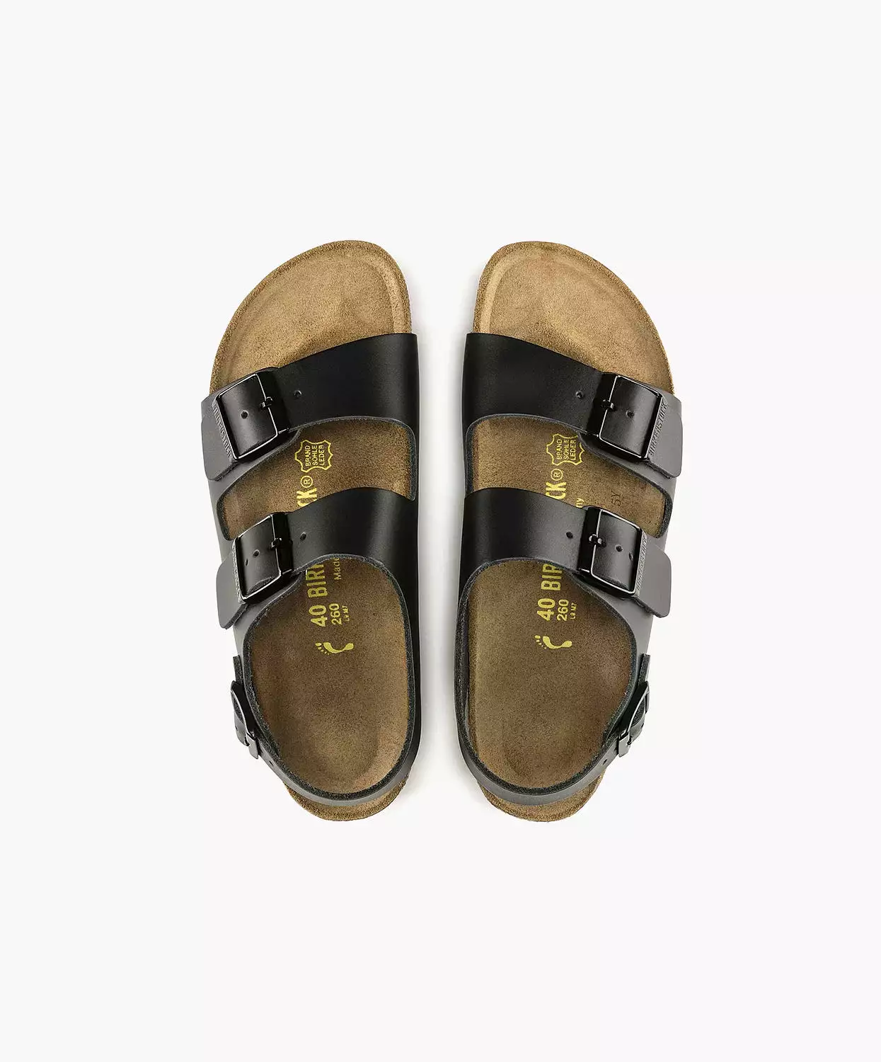 Birkenstock Milano Leather Black Sandals