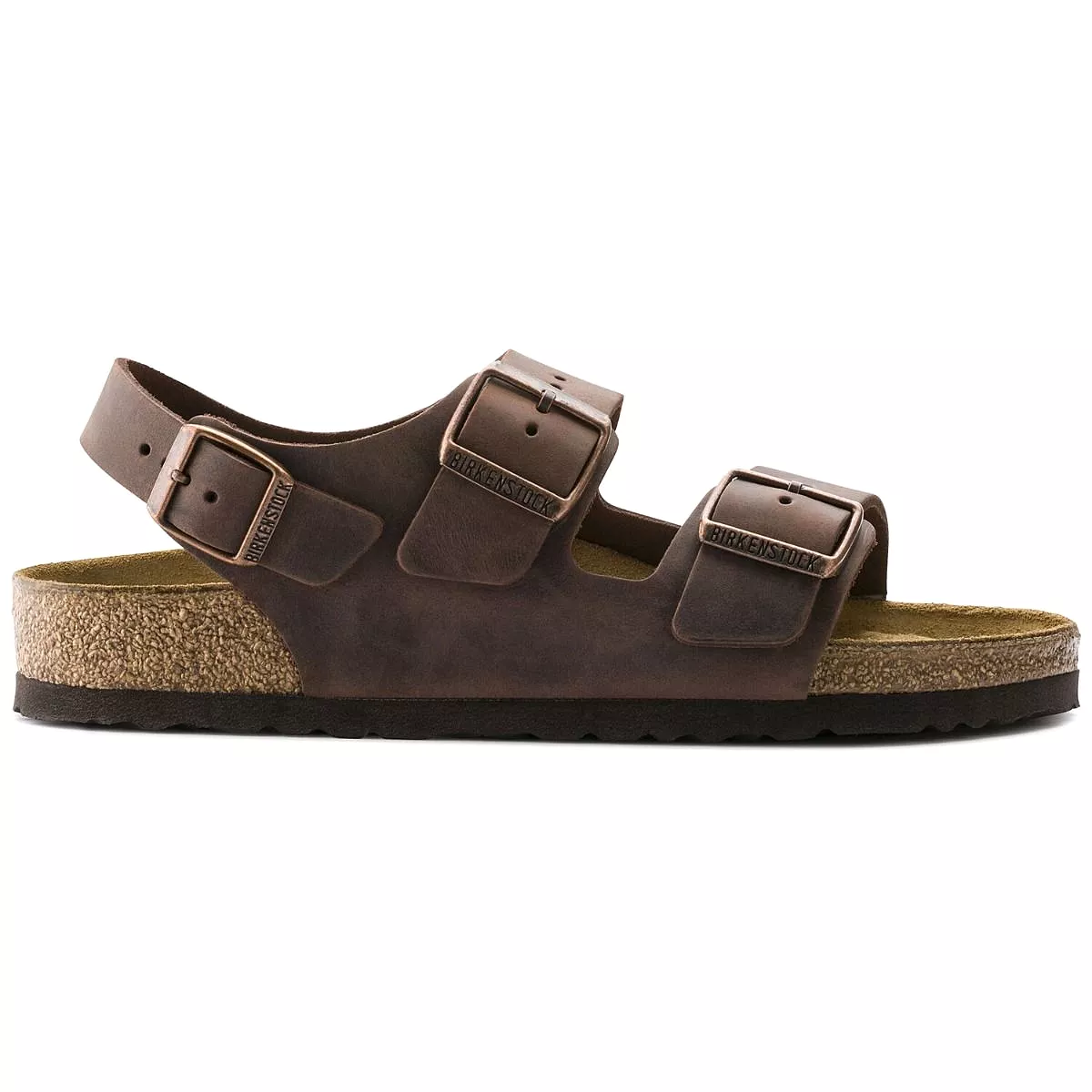 Birkenstock Milano Oiled Leather Habana Sandals