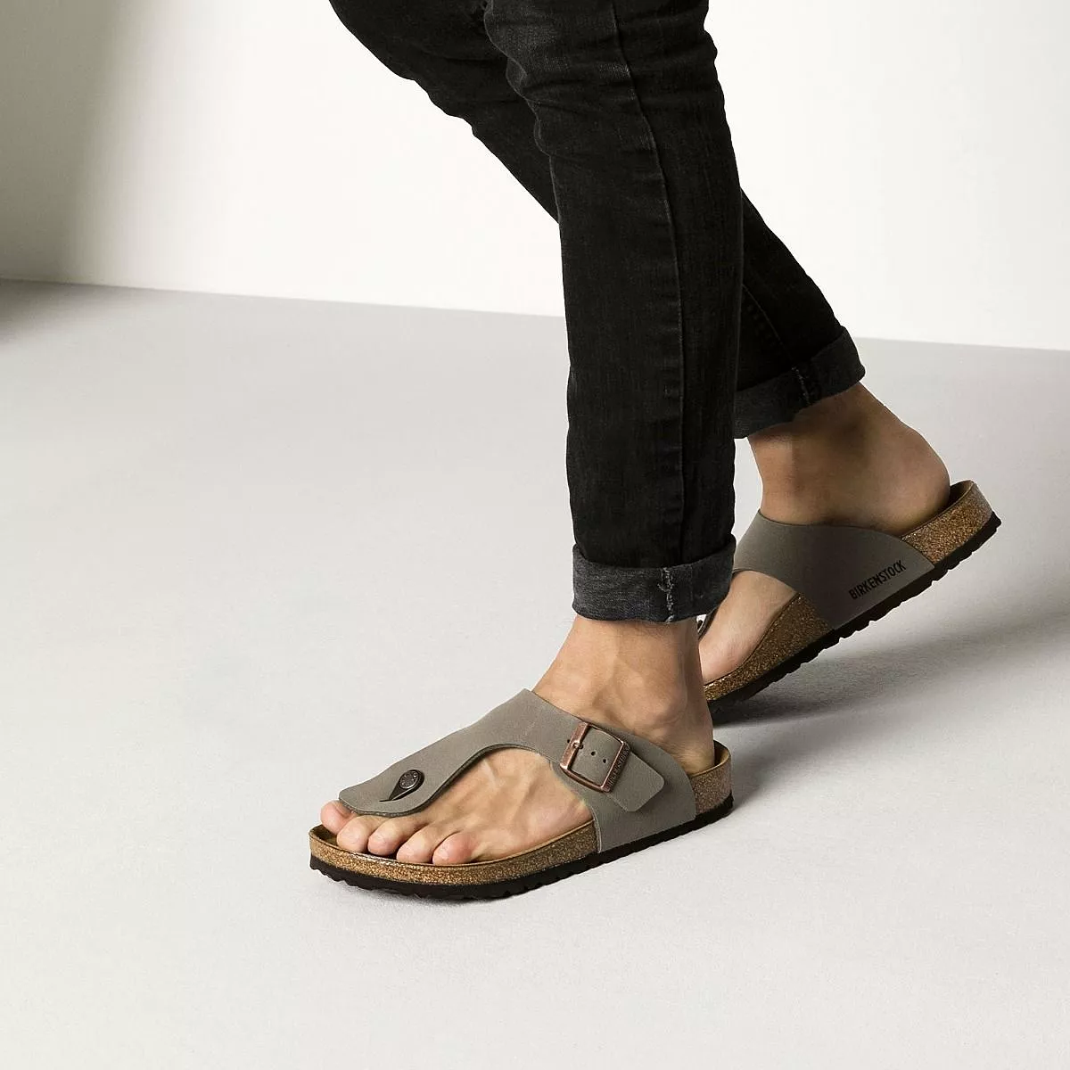 Birkenstock Ramses BirkiBuc Stone Sandals