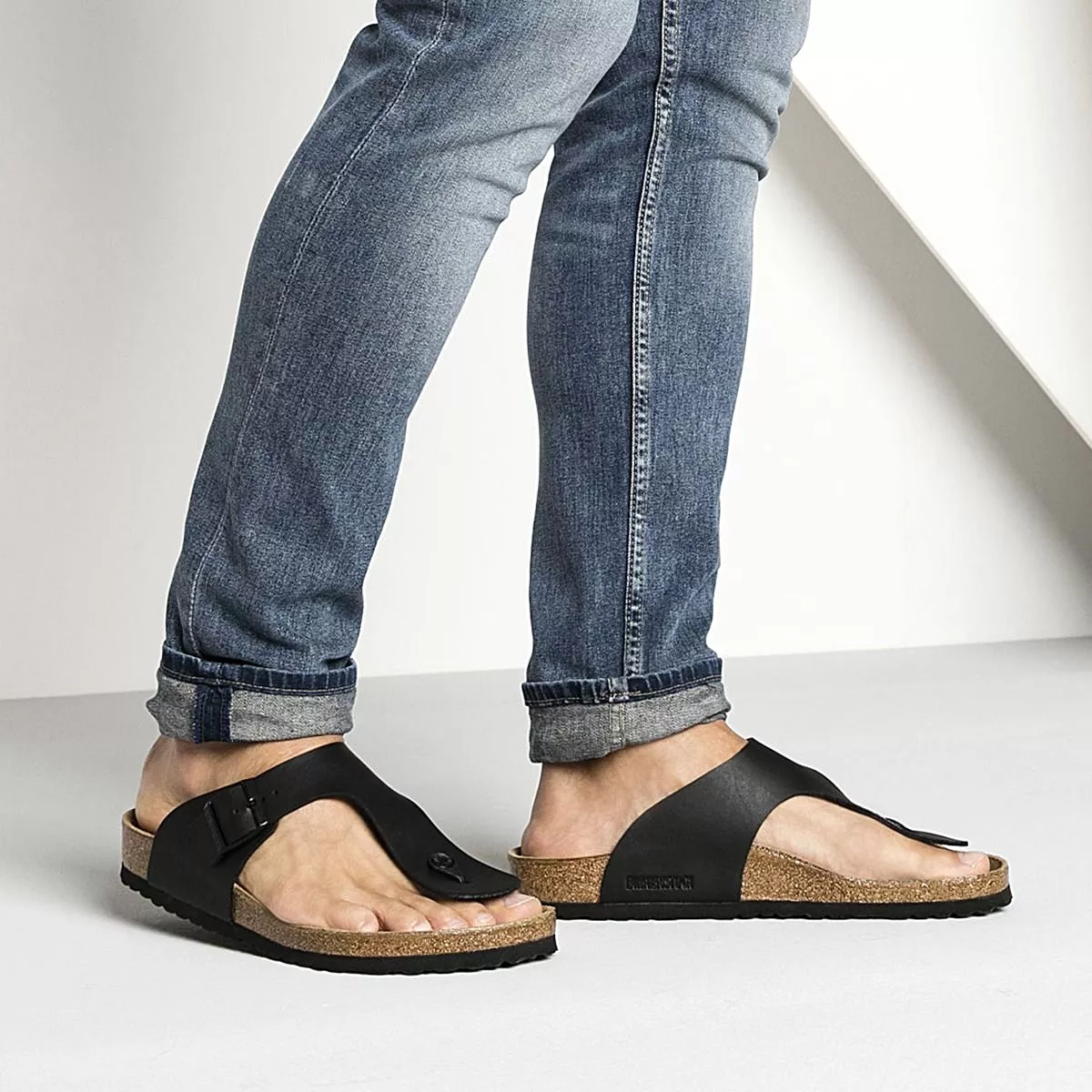 Birkenstock Ramses Birko-Flor Black Sandals