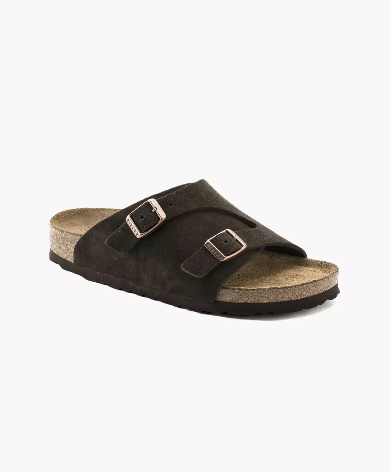 Birkenstock Zurich Suede Leather Mocca Soft Footbed Sandals