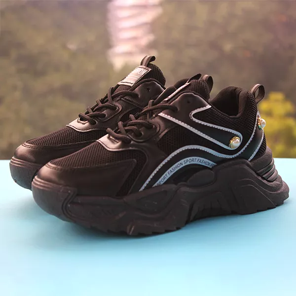 Black Fancy & Stylish Sneaker for women