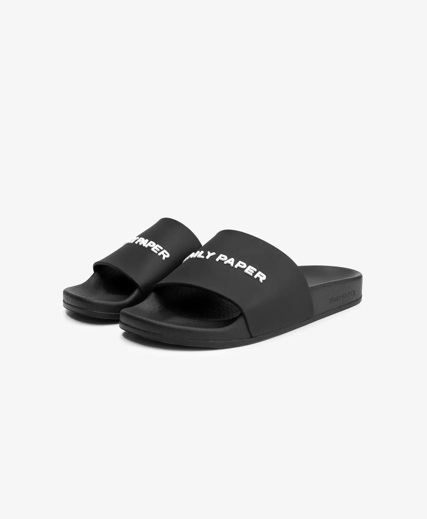 Black Reslider Logo Type Sandals