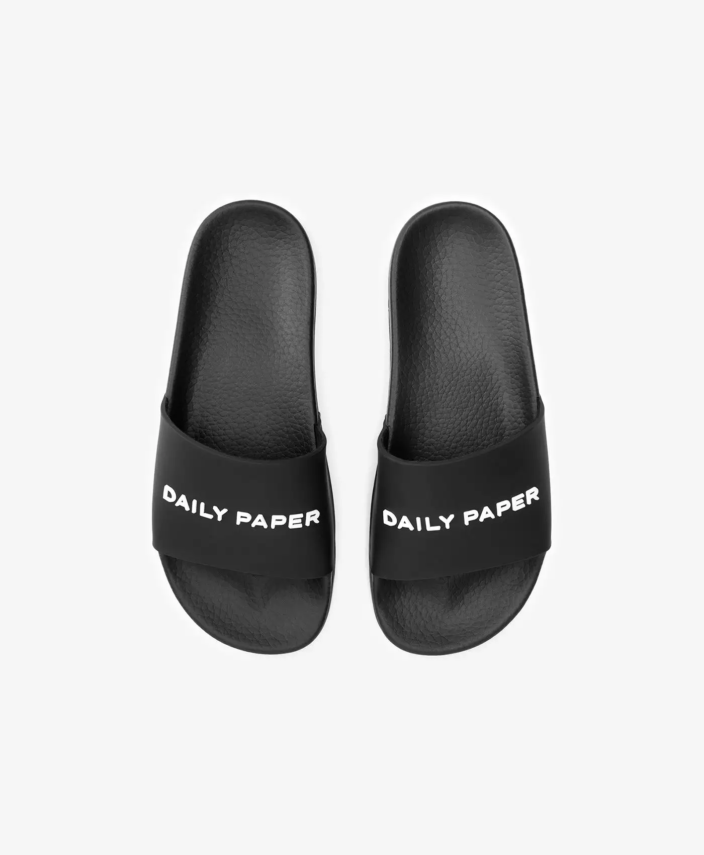 Black Reslider Logo Type Sandals