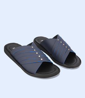 BM4675-BLUE-Men Slipper