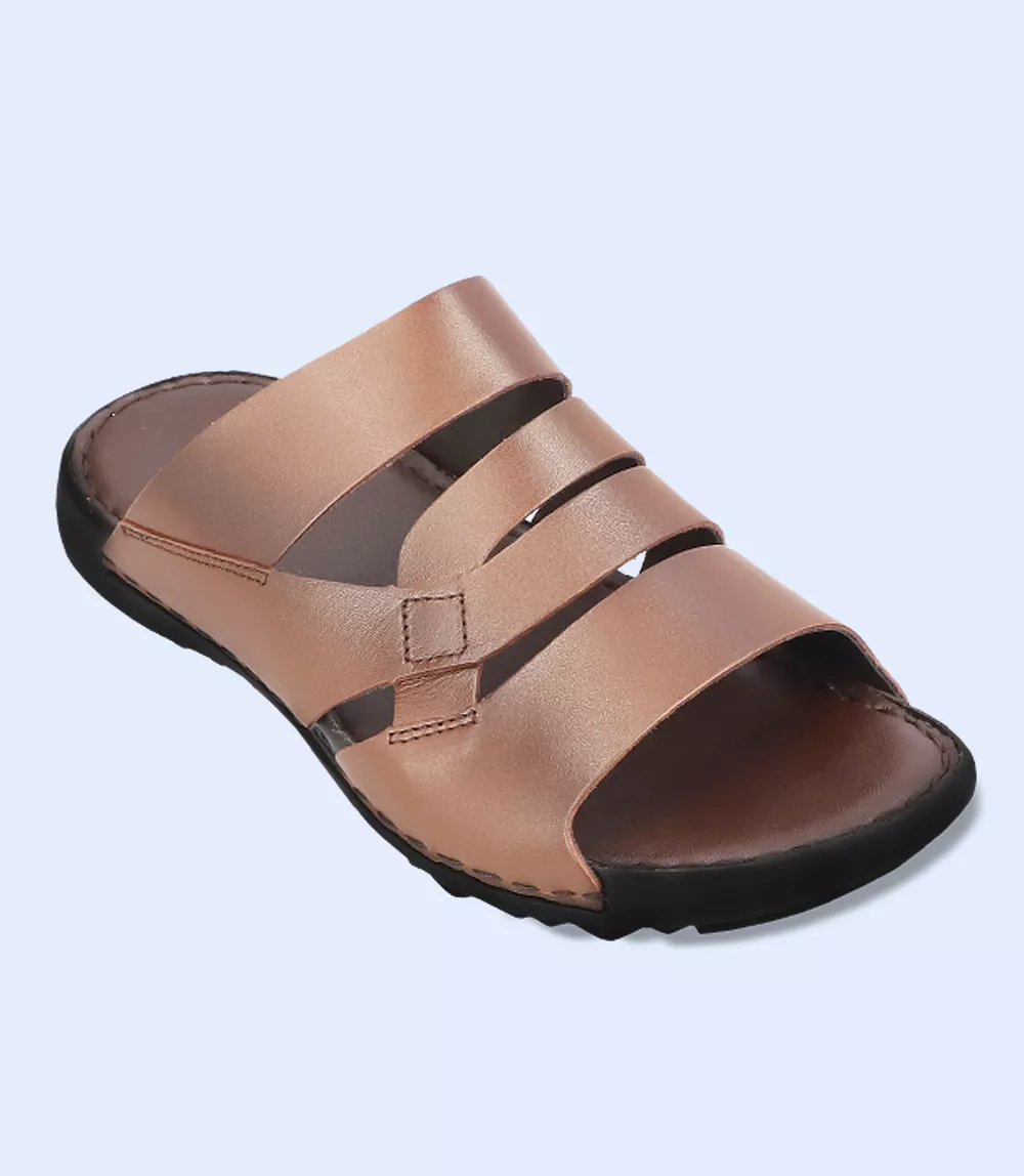 BM4738-BROWN-Men Slipper