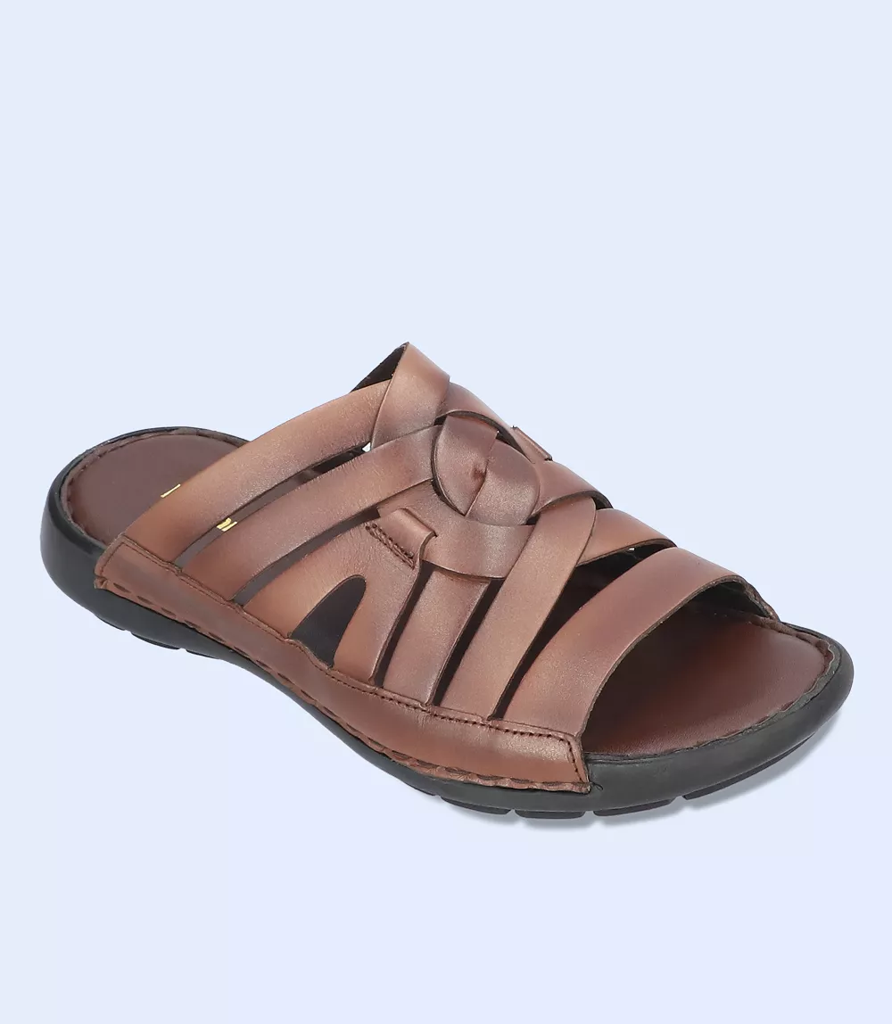 BM5488-BROWN-Men Casual Slipper