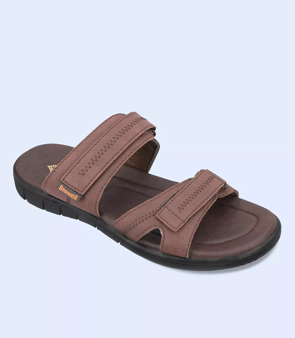 BM5734-BROWN-Men Casual Slipper