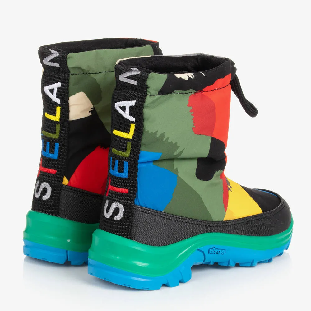 Boys Multicolour Patterned Snowboots