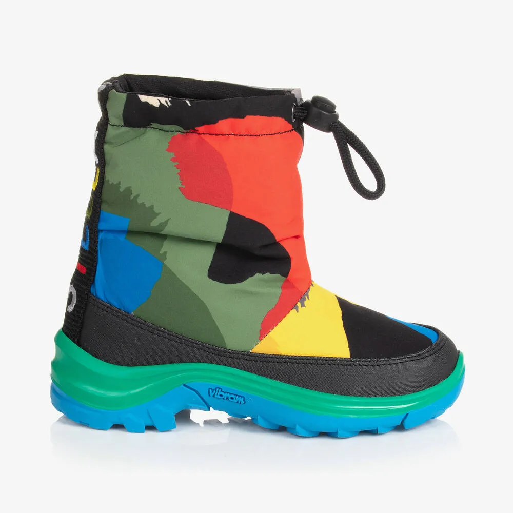 Boys Multicolour Patterned Snowboots