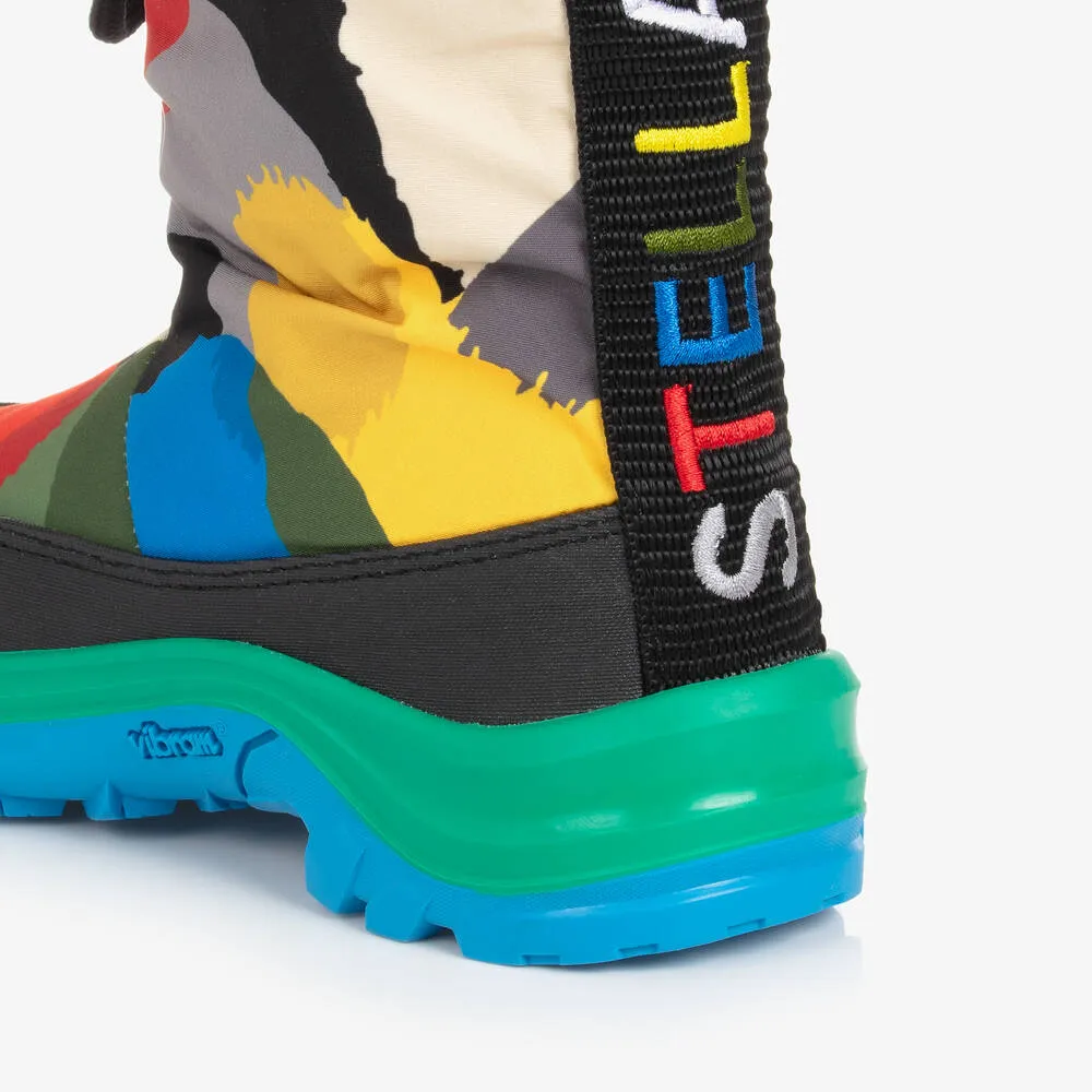 Boys Multicolour Patterned Snowboots