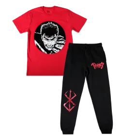 Brand of Sacrifice Red and Black Lounge Set