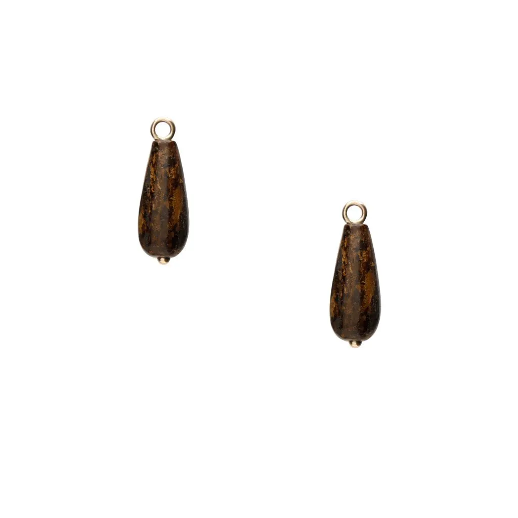 Bronzite Teardrop Earring Drops