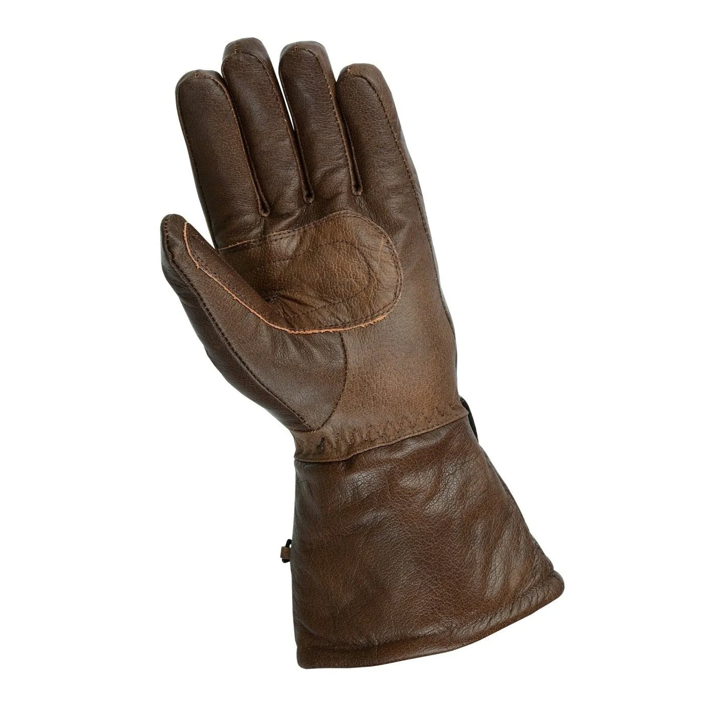 Brown, Black, Red or Stonewash Motorcycle Armored Thinsulate Leather Gloves